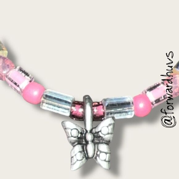 Bundle Sale 3 for $15 | Colorful Beaded Butterfly Bead Bracelet – Small Wrist - Picture 4 of 6